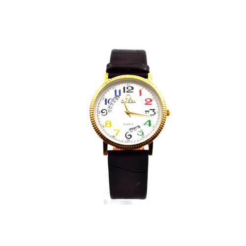 Часы Omega 1242 золото/белый циферблат