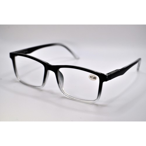 очки с диоптрией (пластик) 9005 прозрачно-черные