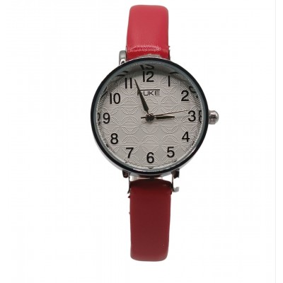 Часы женские Fuke 1234 красный ремешок