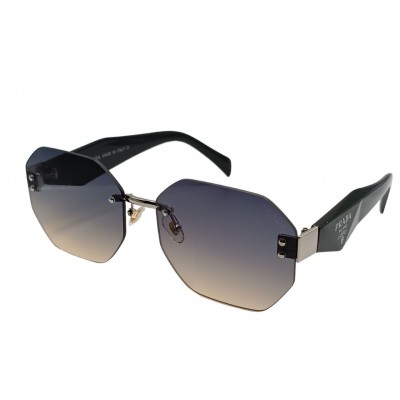 Женские солнцезащитные очки PR 3019 сталь-бирюзовые