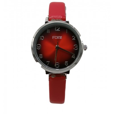 Часы женские Fuke 1236 красный ремешок