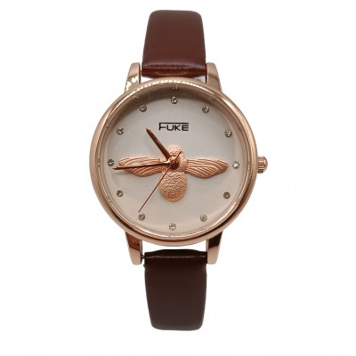 Часы женские Fuke 1237 коричневый ремешок