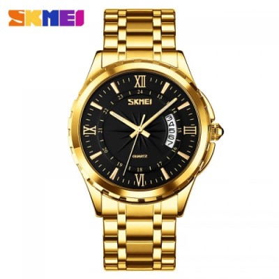 Часы Skmei 9069 золото черный-циферблат