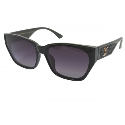 Женские поляризованные солнцезащитные очки LV P3544 c2 черно/серые