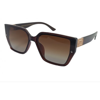Женские поляризованные солнцезащитные очки FEN P3543 c3 коричневые