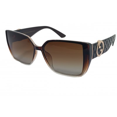 Женские поляризованные солнцезащитные очки GG P3545 c3 коричневые