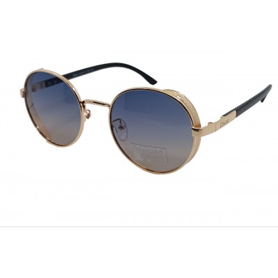 Женские поляризованные солнцезащитные очки DR P5830 c5 золото/голубые