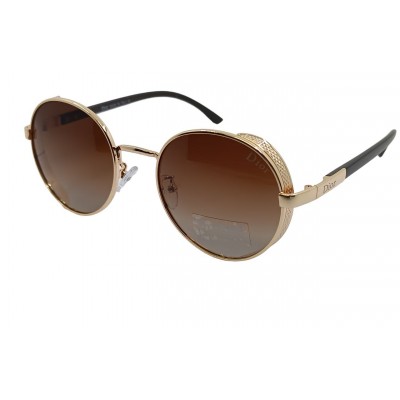 Женские поляризованные солнцезащитные очки DR P5830 c2 золото/коричневые
