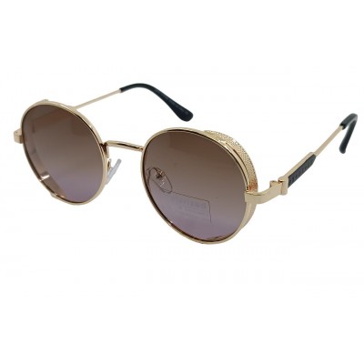 Женские поляризованные солнцезащитные очки LV P5831 c4 золото/розовые