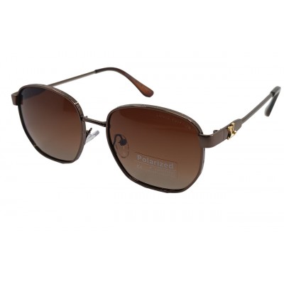 Женские поляризованные солнцезащитные очки LV P5824 c2 коричневые