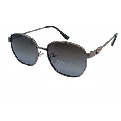 Женские поляризованные солнцезащитные очки LV P5824 c6 сталь/светло-серые