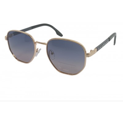 Женские поляризованные солнцезащитные очки LV P5832 c5 золото/голубые