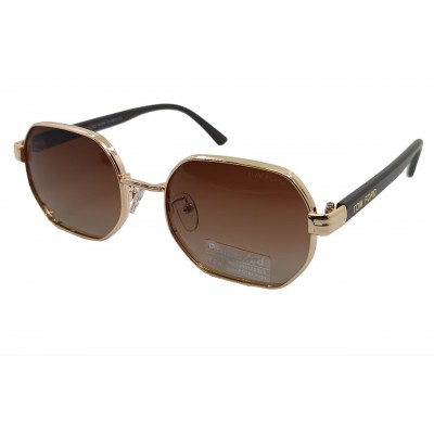 Поляризованные солнцезащитные очки TF P5825 золото/коричневые