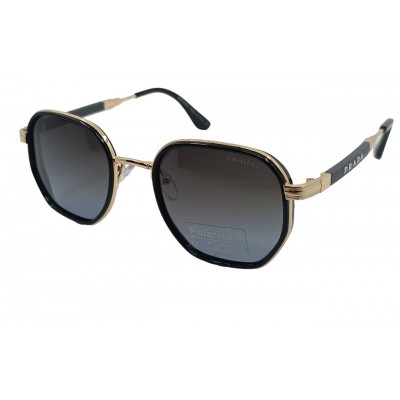 Поляризованные солнцезащитные очки Pr P5828 золото/серая линза