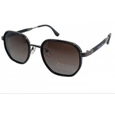 Поляризованные солнцезащитные очки Pr P5828 сталь/черно-серая линза