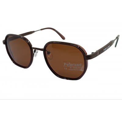 Поляризованные солнцезащитные очки Pr P5828 коричневые