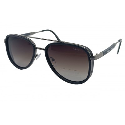 Поляризованные солнцезащитные очки Pr P5827 c3 сталь/черно-серые