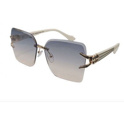 Женские солнцезащитные очки GG 23136 белые/голубая-линза