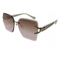 Женские солнцезащитные очки GG 23136 бежевые/розовая-линза