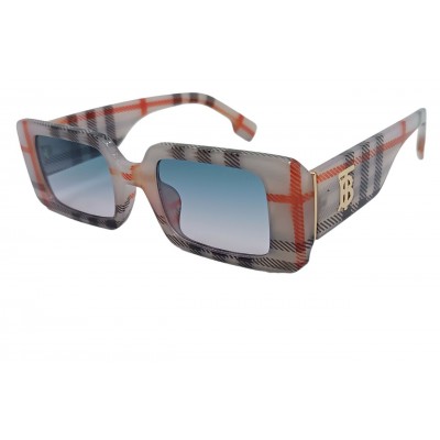 Женские солнцезащитные очки Burb 23003 серые/голубая линза