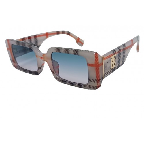 Женские солнцезащитные очки Burb 23003 серые/голубая линза