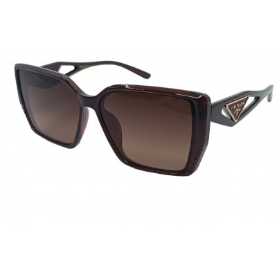 Поляризованные солнцезащитные очки Pr P3542 с3 коричневые