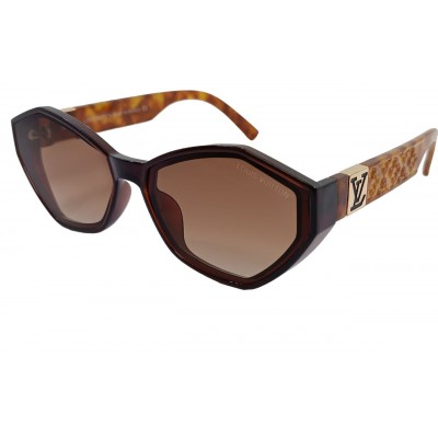 Женские солнцезащитные очки LV 58009 коричневые