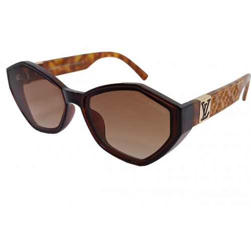 Женские солнцезащитные очки LV 58009 коричневые