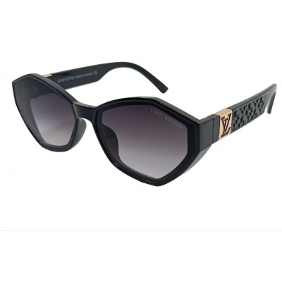 Женские солнцезащитные очки LV 58009 черно-серые