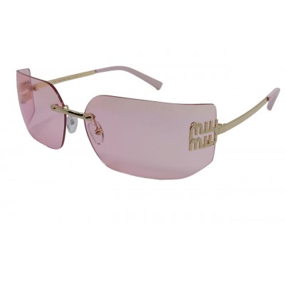 Женские солнцезащитные очки MM 7296 золото-розовые