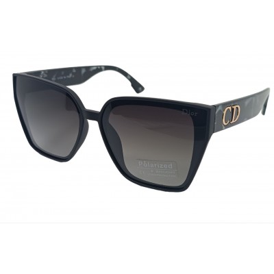 Женские поляризационные солнцезащитные очки DR P338680A черные-матовые