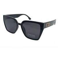 Женские поляризационные солнцезащитные очки DR P338680A черные-глянцевые