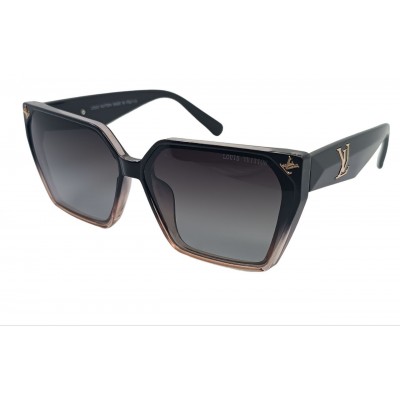 Женские поляризационные солнцезащитные очки LV 2403P прозрачно-серые