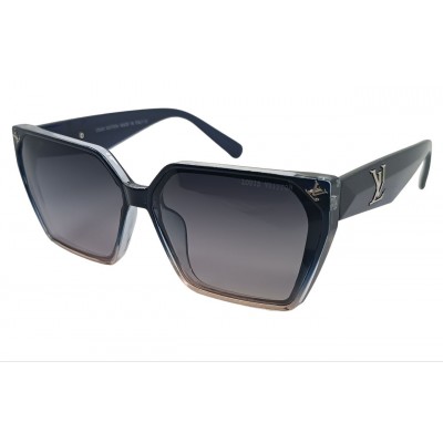 Женские поляризационные солнцезащитные очки LV 2403P прозрачно-синие