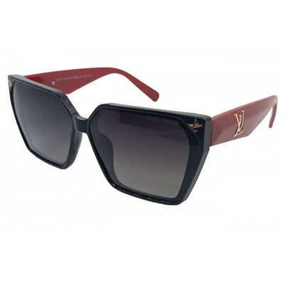 Женские поляризационные солнцезащитные очки LV 2403P черно-красные