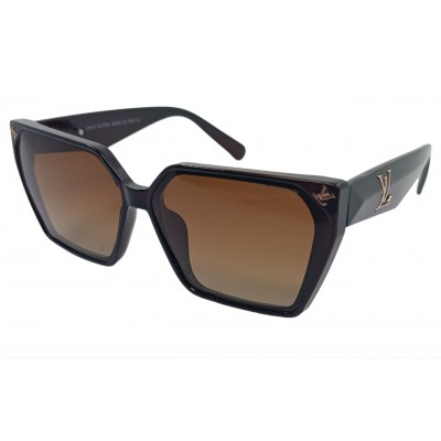 Женские поляризационные солнцезащитные очки LV 2403P коричневые