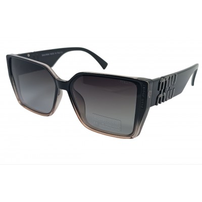 Женские поляризационные солнцезащитные очки MM 2402P прозрачно-серые