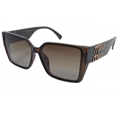 Женские поляризационные солнцезащитные очки MM 2402P светло-коричневые