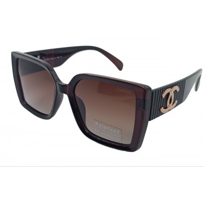 Женские поляризационные солнцезащитные очки CH 2406P коричневые