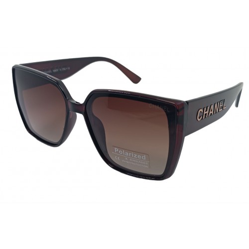 Женские поляризационные солнцезащитные очки CH Р33861 коричневые