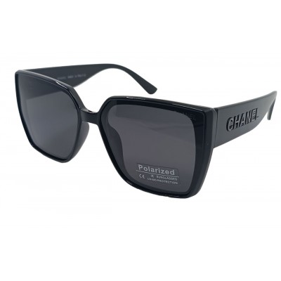 Женские поляризационные солнцезащитные очки CH Р33861 черные-глянцевые