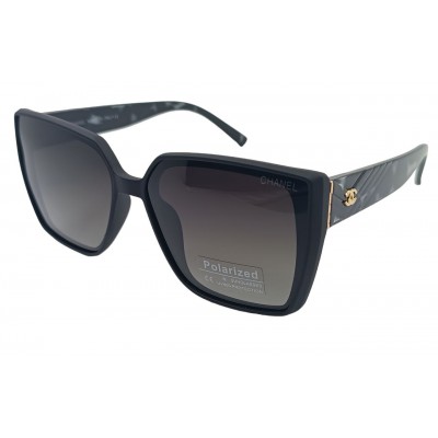 Женские поляризационные солнцезащитные очки CH Р33864 черные-матовые