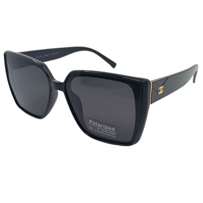Женские поляризационные солнцезащитные очки CH Р33864 черные-глянцевые