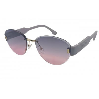 Женские солнцезащитные очки 8049 серо-розовые
