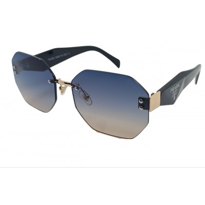 Женские солнцезащитные очки PR 3019 золото-синие