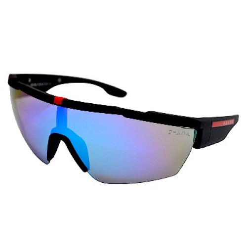 Мужской Polarized Pr 2161 с4 черные-матовые синее зеркало