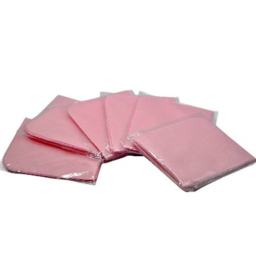 Протирки (Микрофибра) розовые 100 штук