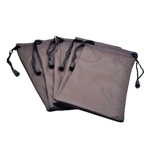 Чехлы для очков  полиэстер кофе (20 штук)