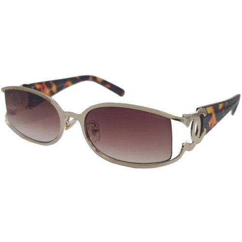 Женские солнцезащитные очки CH 7047 золото-коричневые