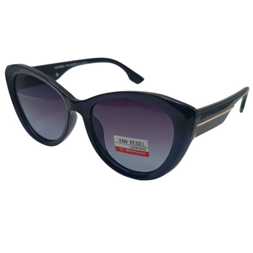 Женские поляризационные солнцезащитные очки Van Regel Р3580 с3 синие